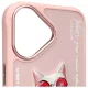 Чехол Nimmy Glasses Cool Cat для iPhone 16, Розовый