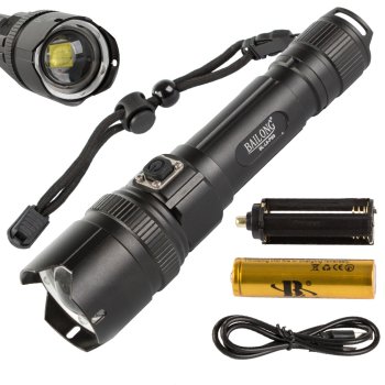 Тактический фонарь Bailong LED XHP99 с зумом, мощная модель L8