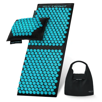 4FIZJO ECO akupresūras paklājiņš ar spilvenu XL, zils