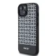 DKNY iPhone 15 / 14 / 13 vāciņš Leather Printed Pattern MagSafe, melns