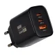 Newell GaN 65W tīkla lādētājs, 2x USB-C, 1x USB-A, PD / QC