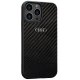 Audi Carbon Fiber vāciņš Apple iPhone 13 Pro Max, Melns
