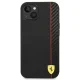 Чехол Ferrari для iPhone 14 Plus On Track Stripe Carbon, черный