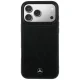 Чехол Mercedes Leather with Crossed Lines MagSafe для iPhone 17 Pro Max, Черный