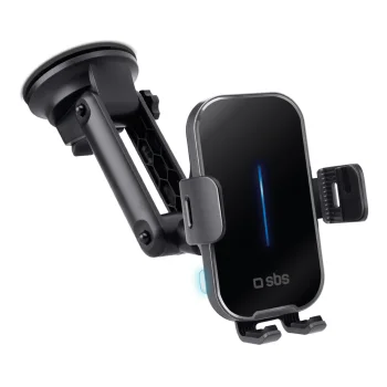 SBS TESUPEXTWIR15W 15W Wireless Car Charger Holder - Black
