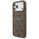 Guess 4G Ring Classic Logo MagSafe Case for iPhone 17 Pro Max, Brown