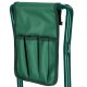 Stool Folding Chair Stand Kneeling for Garden 41x15cm, Green | Folding Anti-slip Step Tool