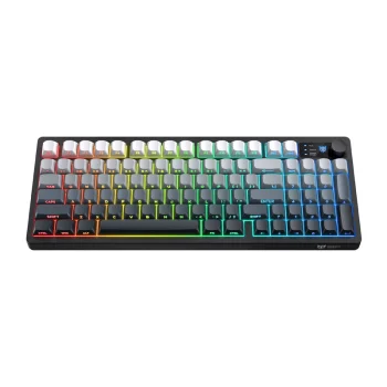 Spēļu tastatūra Onikuma MT902 2.4G RGB, melni balta