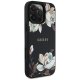 Guess Grained Printed Flower Pattern MagSafe Phone Case Cover iPhone 16 Pro Max black