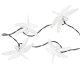 Saules bateriju dārza virtene Spāres, 6.5m, 30 LED, silti balta