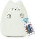 Bakalu Silicone LED Night Light for Kids Kitten, White