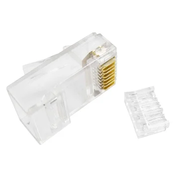Модульные разъемы RJ45 для кабеля UTP Cat6, 8P8C со вставкой, 100 шт.