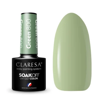 Claresa Green 800 hibrīda nagu laka, 5g