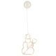 LED Christmas Window Decoration Snowman, 49 cm, 10 LED, with Suction Cup