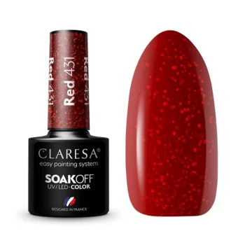 Гель-лак для ногтей Claresa Warm Feelings RED 431, 5 г