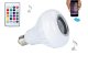 Светодиодная RGB лампа E27 с Bluetooth колонкой и пультом