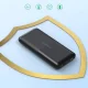 Choetech B654 ārējais akumulators 10000mAh 22.5W ar iebūvētiem kabeļiem, melns