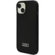 Чехол Audi для iPhone 15 Silicone, черный