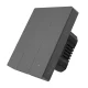Умный настенный Wi-Fi выключатель Sonoff M5-3C-80 3-канальный, черный
