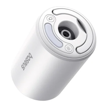 Baseus PocketGo Pro tūrisma sūknis ar gaisa deflācijas funkciju un LED lukturīti - balts | tourist pump with air...