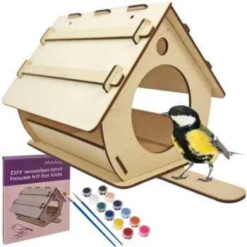 Koka Putnu Māja Barotava 32,5x21x19cm | Wooden Birdhouse Bird Feeder
