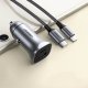 Ugreen CD130 USB-A / USB-C 30W automašīnas lādētājs - pelēks