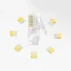 Ugreen 10x соединительный разъем RJ45 8P8C Cat 6 прозрачный (50961)