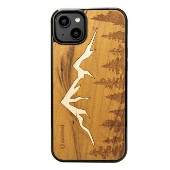 Apple iPhone 15 Plus 6.7'' Bewood Mountains Imbuia Wood and Resin Case Cover