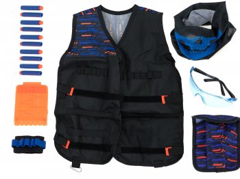Bērnu Rotaļu Taktiskā Veste Nerf + Piederumi | Kids Tactical Vest Nerf + Accessories