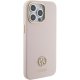 Guess iPhone 15 Pro Max Case Silicone Logo Strass 4G, Pink