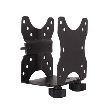 Maclean MC-720 Mini PC Mount for NUC / Mac mini, Under Desk / VESA, 5kg, Black