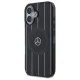 Mercedes iPhone 16 vāciņš Double Layer Crossed Lines MagSafe, melns