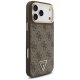 Guess 4G Triangle Logo MagSafe Phone Case Cover iPhone 17 Pro Max - Brown & Gold