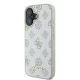 Guess iPhone 16 vāciņš Peony Script Logo MagSafe, balts