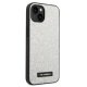Karl Lagerfeld iPhone 14 Plus Case Glitter Plaque Logo, Silver