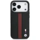Чехол BMW для iPhone 17 Pro M Perforated Stripe Logo MagSafe, красный