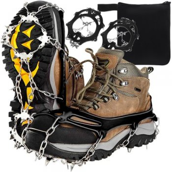 Ice Snow Traction Cleats Crampons Anti-Slip Snow Shoes Cleats for Men Women Hiking, Size 44-47