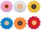 Silicone Coaster / Pot Pad, Flower Design, 5x5 cm