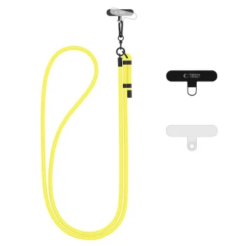 Tech-Protect C1S Rope Crossbody universāla telefona siksniņa, dzeltena