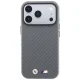 BMW M Carbon Metal Logo MagSafe vāciņš priekš iPhone 17/18 Pro Max, pelēks
