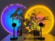 Metāla saulrieta lampa-projektors LED RGB ar pulti, USB