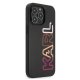 Karl Lagerfeld Multipink Brand vāciņš iPhone 13 / 13 Pro - Melns