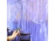 Ziemassvētku Gaismas Aizkars, Virtene uz Stieples, 300 LED, 3x3 m, Auksti Balta