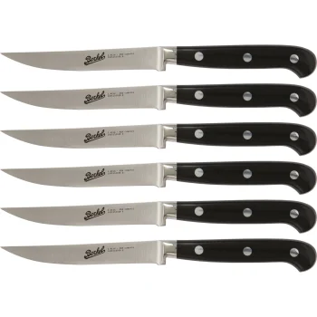 Berkel Adhoc Glossy Black steika nažu komplekts, 6 gab.