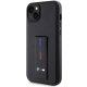 BMW iPhone 14 / 15 / 13 vāciņš Grip Stand Hot Stamp, melns