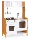 Ecotoys koka rotaļu virtuve bērniem ar gaismu un skaņu, 90 cm