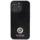 Guess 4G Strass Metal Logo iPhone 13 Pro / 13 vāciņš, melns