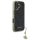 Guess iPhone 16 vāciņš 4G Charms Collection, melns