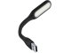 Silicone USB LED Lamp Light For Notebook & PC, Melns