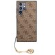 Guess GUHCS23LGF4GBR S23 Ultra S918 brūns/brūns cietais futrālis 4G Charms Collection | brown/brown hardcase